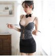 Sexy temptation teacher uniform erotic lingerie bdsm bondage sexy skirt g string Sexy lingerie secre