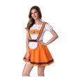 Costume Sexy  maid uniforms Polyester beer girl Carnival oktoberfest costume Fancy Straple