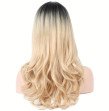 Fake long blond wig Long Synthetic Wigs Ombre Brown Blonde Middle Part Heat Resistant Wavy Wigs For Fake long blond wig Long Synthetic Wigs Ombre Brown Blonde Middle Part Heat Resistant Wavy Wigs For