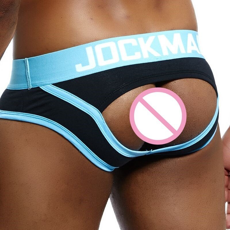 JOCKMAIL Brand Sexy Gay Men Underwear Briefs Backless Buttocks cuecas open back calzoncillos hombre slip JOCKMAIL Brand Sexy Gay Men Underwear Briefs Backless Buttocks cuecas open back calzoncillos hombre slip
