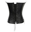 Women Leather Corset Sexy Bandage Steampunk Corset Overbust Lace Up Back Vest Dominatrix Dress Corse