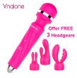 Nalone Rock Powerful Oral Clit Vibrator for Women USB Rechargeable AV Magic Wand Vibrator Massager A