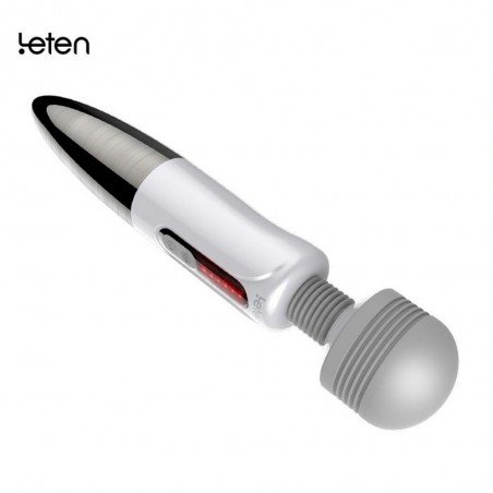 LETEN Silicone USB Lightning AV Vibrator Magic Wand Massager Huge Head Nipple Clitoris Stimulator Sex Toys for Woman Sex Pro