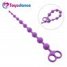Toysdance Anal Sex Toys For Women Purple 100% Silicone Anal Beads Flexable 13'' Long Anal Balls Adult Sex Products Butt Plug