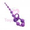 Toysdance Anal Sex Toys For Women Purple 100% Silicone Anal Beads Flexable 13'' Long Anal Balls Adult Sex Products Butt Plug