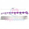 Toysdance Anal Sex Toys For Women Purple 100% Silicone Anal Beads Flexable 13'' Long Anal Balls Adult Sex Products Butt Plug