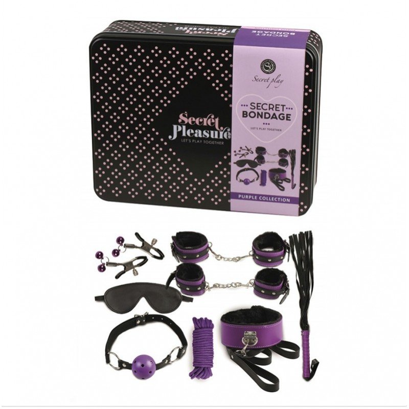 Secret Bondage Kit Black, Red or purple Collection Secret Bondage Kit Black, Red or purple Collection