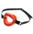 Zerosky Open Mouth Gag Ball for Women Couple PU Leather Mouth Gag Slave Oral Fixation Stuffed Flirti