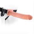Fetish Fantasy Series 11 Inch Vibrating Hollow Strap On Flesh