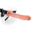 Fetish Fantasy Series 11 Inch Vibrating Hollow Strap On Flesh