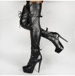 Womens Over Knee Platform Boots and Shoes Women Wide Calf  Ladies Shoes  Sex