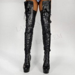 Womens Over Knee Platform Boots and Shoes Women Wide Calf  Ladies Shoes  Sex