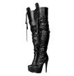 Womens Over Knee Platform Boots and Shoes Women Wide Calf  Ladies Shoes  Sex