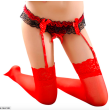Crossdressing suspender briefs Lace Bowknot G string Suspenders Lingerie Briefs Garter Belt