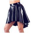 PVC Black Vinyl Asymmetrical Rock Skirt PVC Black Vinyl Asymmetrical Rock Skirt