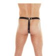 Genuine leather studded brief. Adjustable with press studs. Genuine leather studded brief. Adjustable with press studs.