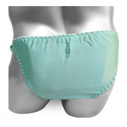 Sissy Panties Men Shiny Gay Underwear Silk Lace Up Satin Briefs Lingerie Hot Sexy Male