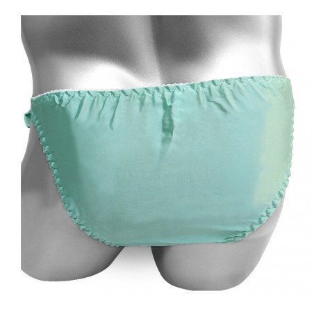 Sissy Panties Men Shiny Gay Underwear Silk Lace Up Satin Briefs Lingerie Hot Sexy Male