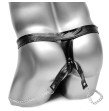 Sexy Studded Leather Mens Thong with Cock Open Penis Pouch Chains T-Back Gay Underwear Erotic Fetish Lingerie Adjust