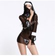 Sexy costumes women cosplay nuns Uniform sexy lingerie transparent Halloween cosplay costume sexy underwear set sex product slip