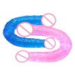 BAILE Adult Sex Toys For Woman Double Heads Penis Flexible Anal Dildos Crystal Dongs For Lesbian Fem BAILE Adult Sex Toys For Woman Double Heads Penis Flexible Anal Dildos Crystal Dongs For Lesbian Fem