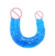 BAILE Adult Sex Toys For Woman Double Heads Penis Flexible Anal Dildos Crystal Dongs For Lesbian Fem BAILE Adult Sex Toys For Woman Double Heads Penis Flexible Anal Dildos Crystal Dongs For Lesbian Fem