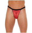 Mens Black G-Sting With Zipper On Red Pouch Mens Black G-Sting With Zipper On Red Pouch