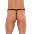 Mens Black G-Sting With Zipper On Red Pouch Mens Black G-Sting With Zipper On Red Pouch