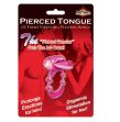 Pierced Tongue Vibrating Silicone Cock Ring.  Cock rings with vibration