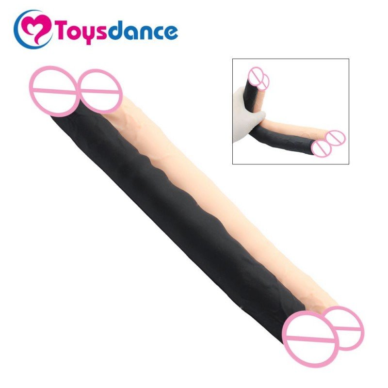 Toysdance 30CM Real Silicone Double Head Dildo Sex Products For Women Lesbian Flexible G-spot Anal P