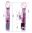 BAILE Vibrating Rabbit Vibrators Rechargeable Rotation Beads Female Masturbation Massager Thrusting
