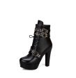 Fashion Ankle Boots Women PU Leather Short Boots Sexy Extreme High Heels Platform Shoes