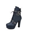 Fashion Ankle Boots Women PU Leather Short Boots Sexy Extreme High Heels Platform Shoes