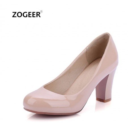 Fashion Court shoes in men size Red White Nude High Heel Women Shoe Large size Casual Party Office Shoes