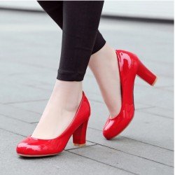 Fashion Court shoes in men size Red White Nude High Heel Women  Shoe Large size  Casual Party Office Shoes