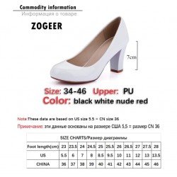 Fashion Court shoes in men size Red White Nude High Heel Women  Shoe Large size  Casual Party Office Shoes