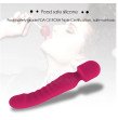 Heated Silicone Dildo Vibrator for Women AV Magic Wand Massage G Spot Vibrator