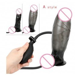 Inflatable Dildo Large Soft Dildos Suction Cup Realistic Penis Anal Plug Sex Toys for Women Pump Huge Butt Plug Anal Toy