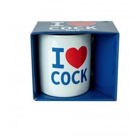 I LOVE COCK cup  erotic cup for fun times White I Love Cock Mug