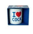 I LOVE COCK cup  erotic cup for fun times White I Love Cock Mug