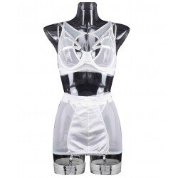 Crossdressing lingerie Sexy 5-Piece Mesh Lingerie Set  Choker Underwear Set Gothic Sexy lingerie for men