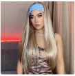 Long Straight Headband Synthetic Wig Light Blonde Women's Headband Wigs Fake Hair for Men Women Crossdressers and transexuals Long Straight Headband Synthetic Wig Light Blonde Women's Headband Wigs Fake Hair for Men Women Crossdressers and transexuals