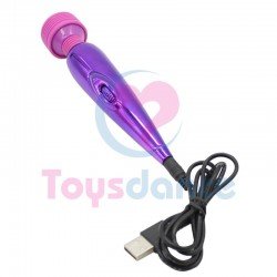 Toysdance Adult Masturbation Sex Toys For Women 185*34mm USB Rechargeable Powerful Wand Vibrator Bendable Head Clitoral Mass