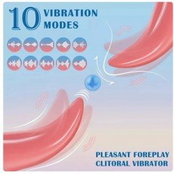 Realistic Licking Tongue Vibrator For Women Clitoral tongue sex toys crazy tongue