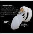 Silicone Chastity Cage Male Cock Lock With 5 Sizes Penis Ring Chastity Belt Sextoys For Men
