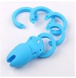 Silicone Chastity Cage Male Cock Lock With 5 Sizes Penis Ring Chastity Belt Sextoys For Men