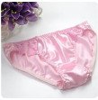 Silk panties for men 100% mulberry silk panties / briefs, women's briefs for men breathable, sweat-wicking, exquisite lace edges