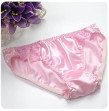 Silk panties for men 100% mulberry silk panties / briefs, women's briefs for men breathable, sweat-wicking, exquisite lace edges