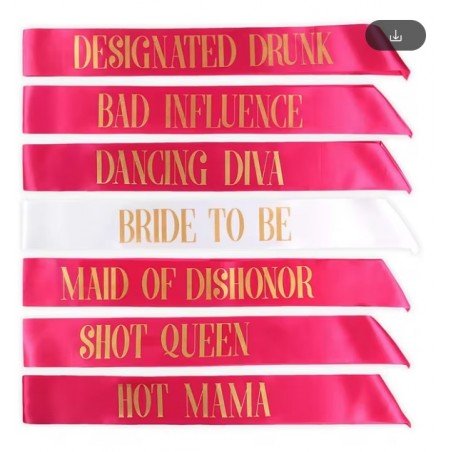 Bride To Be Team Bride Tribe Sash Set for Wedding Bachelorette Party Bridal Shower Hen Girls Night Out Decoration Gifts