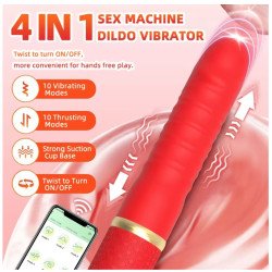 Sex Machine Thrusting Dildo Vibrator Adult Sex Toys for Women Men G Spot Clitoral Anal Play Big Suction Cup Anal Toys for Couple